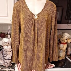 e Ruby Rd. Stretch Long Sleeve Top XL